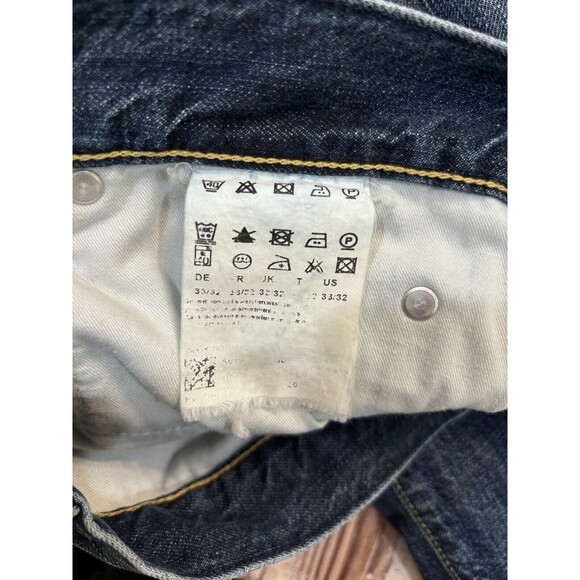 MENS HUGO BOSS MEDIUM WASH REGULAR FIT STRAIGHT LEG BLUE JEANS 33X32 - Picture 6 of 14